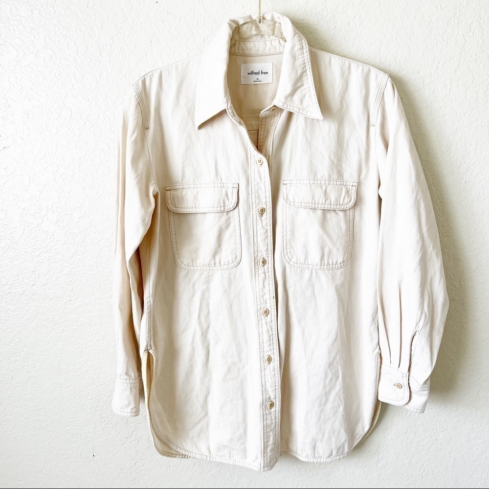 Aritzia Wilfred Free Nova Button Up size XS - image 6
